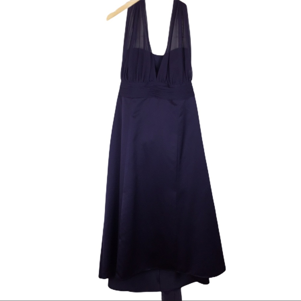 David’s Bridal purple formal dress